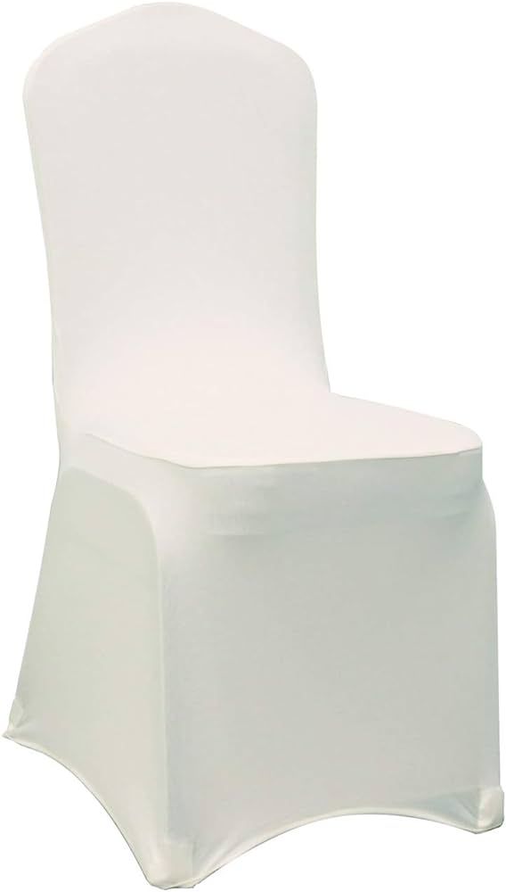 Ivory Spandex Chair Covers Wedding Universal - Banquet Wedding Party Dining Decoration
