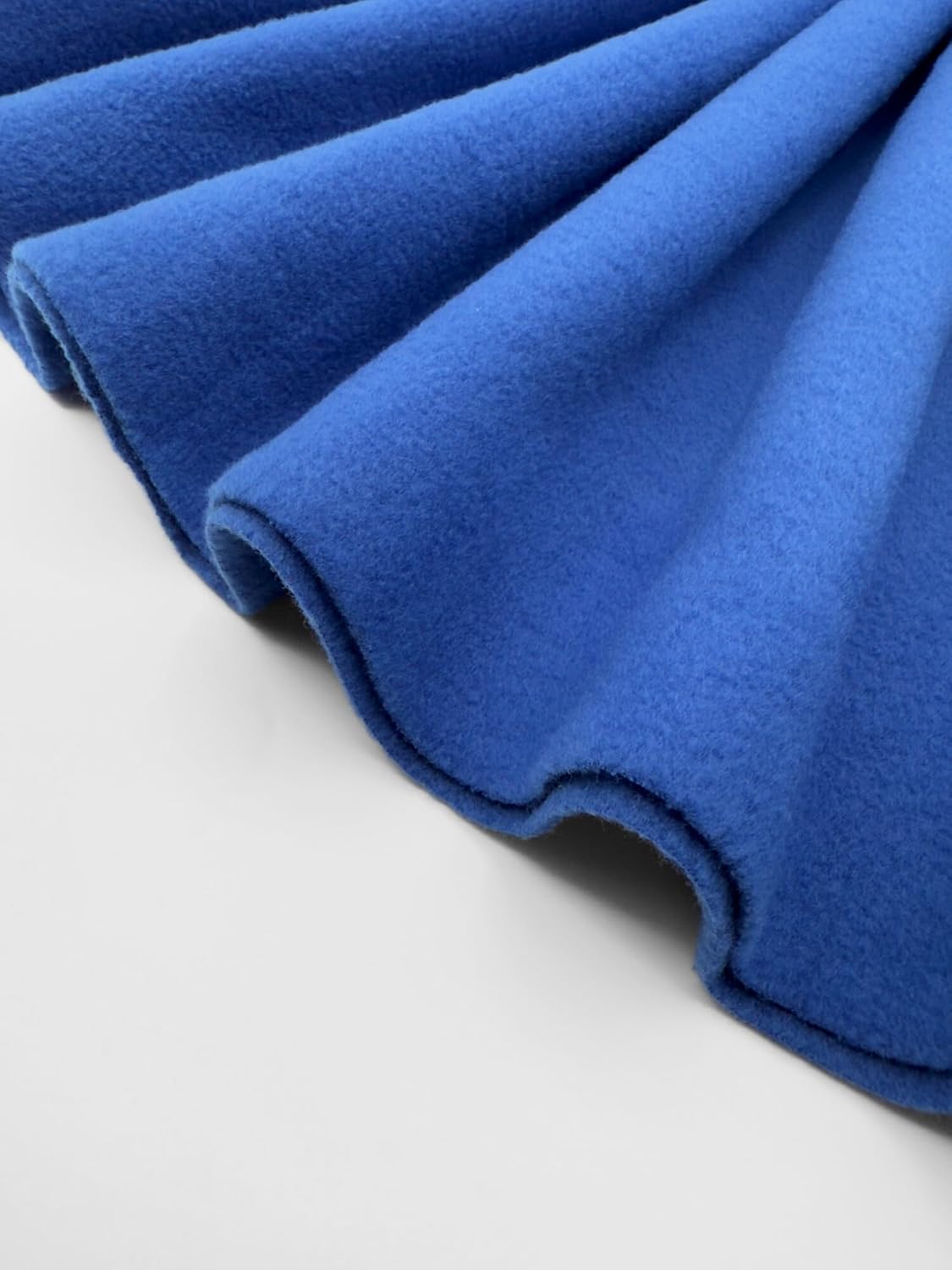 Polar Fleece Fabric By The Yard – Soft Anti-Pill, Warm & Cozy Material for Blankets, Clothing, Crafts, Pet Beds & DIY Sewing – 60” Wide, Solid - Royal Blue