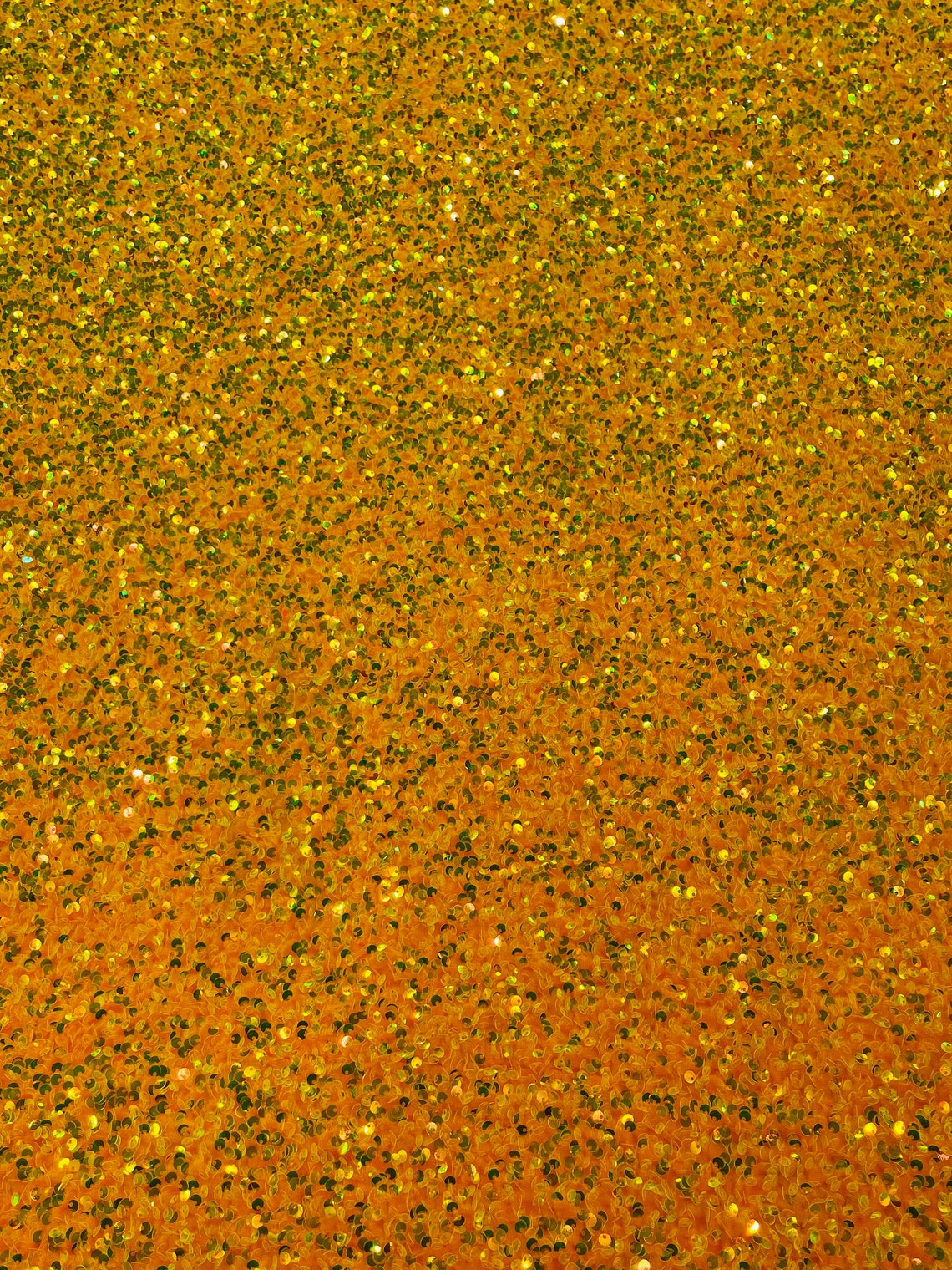 SEQUIN VELVET - Sequins on a Stretch Velvet 2-Way Stretch Sold By The Yard. YELLOW ORANGE - For Fashion Dress Evening Dress Prom Quinceanera