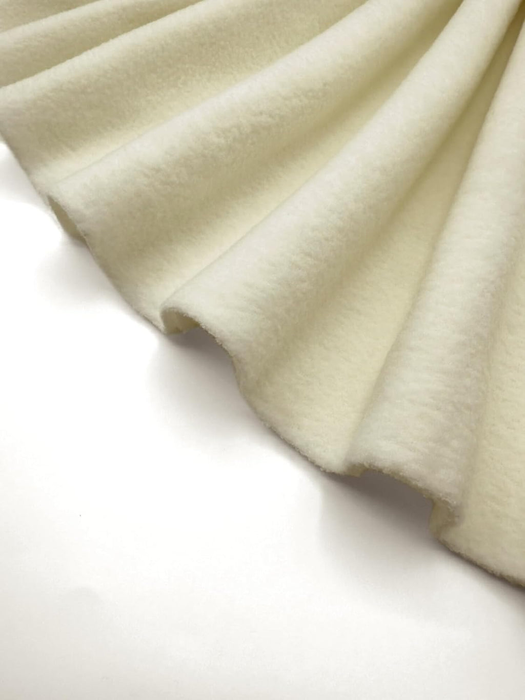 Polar Fleece Fabric By The Yard – Soft Anti-Pill, Warm & Cozy Material for Blankets, Clothing, Crafts, Pet Beds & DIY Sewing – 60” Wide, Solid - Ivory,