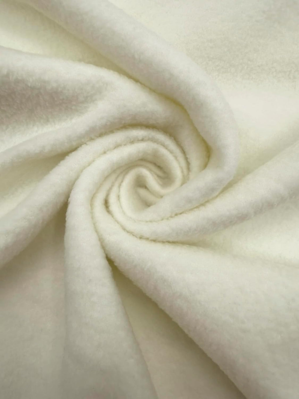 Polar Fleece Fabric By The Yard – Soft Anti-Pill, Warm & Cozy Material for Blankets, Clothing, Crafts, Pet Beds & DIY Sewing – 60” Wide, Solid - Ivory,