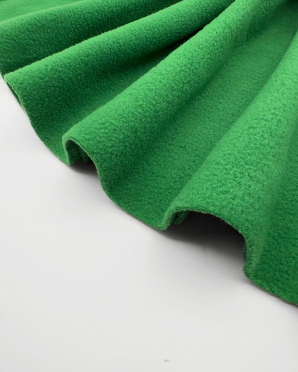 Polar Fleece Fabric By The Yard – Soft Anti-Pill, Warm & Cozy Material for Blankets, Clothing, Crafts, Pet Beds & DIY Sewing – 60” Wide, Solid - Kelly Green,