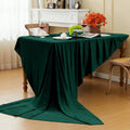 Stretch Velvet Tablecloth -  HUNTER - Rectangle Table Cover - Stretch Velvet Table Cloth Smooth Luxury Tablecloth for Party Wedding Dining Banquet