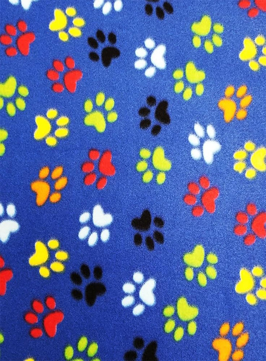 Paws Print -  Anti Pill Theme Fleece Fabric, 60” Inches Wide – Sold By The Yard