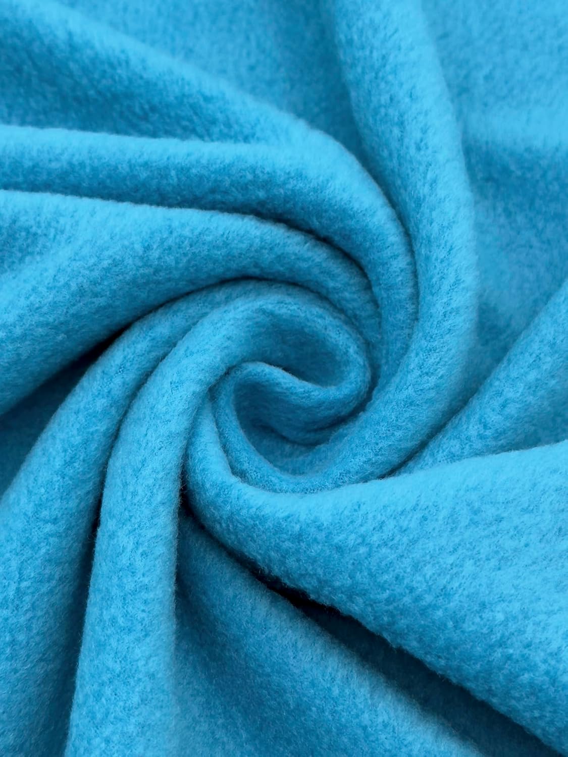 Polar Fleece Fabric By The Yard – Soft Anti-Pill, Warm & Cozy Material for Blankets, Clothing, Crafts, Pet Beds & DIY Sewing – 60” Wide, Solid -Turquoise,