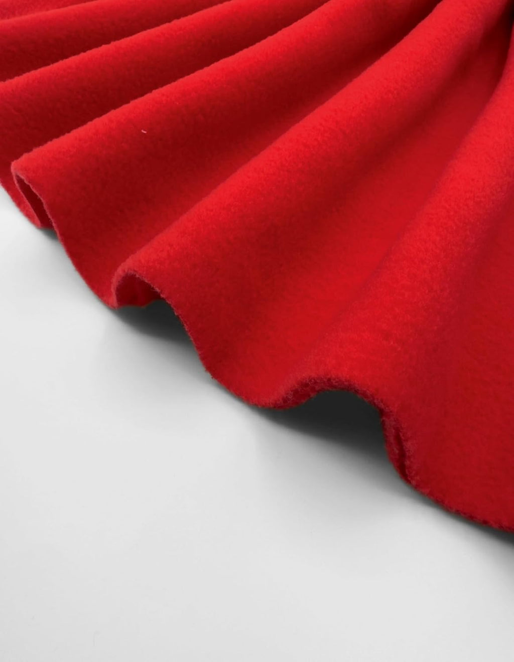 Polar Fleece Fabric By The Yard – Soft Anti-Pill, Warm & Cozy Material for Blankets, Clothing, Crafts, Pet Beds & DIY Sewing – 60” Wide, Solid - Red,