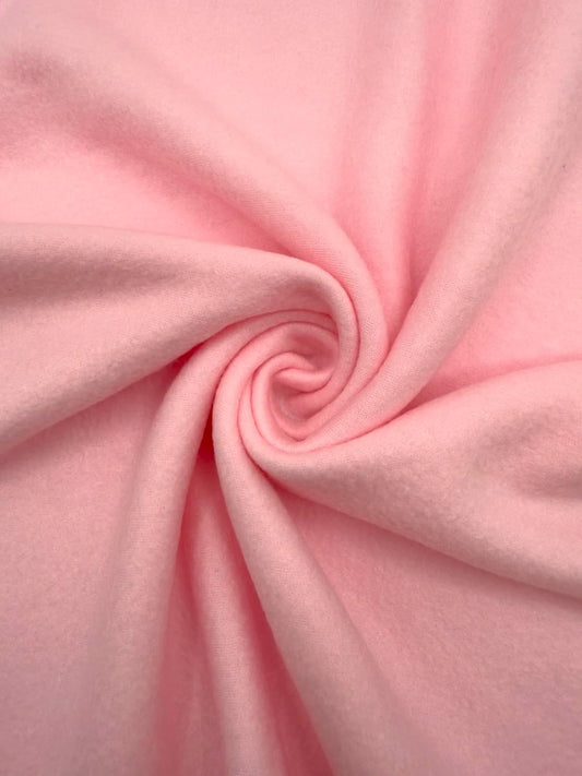 Polar Fleece Fabric By The Yard – Soft Anti-Pill, Warm & Cozy Material for Blankets, Clothing, Crafts, Pet Beds & DIY Sewing – 60” Wide, Solid - Baby Pink