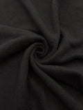 Polar Fleece Fabric By The Yard – Soft Anti-Pill, Warm & Cozy Material for Blankets, Clothing, Crafts, Pet Beds & DIY Sewing – 60” Wide, Solid - Black