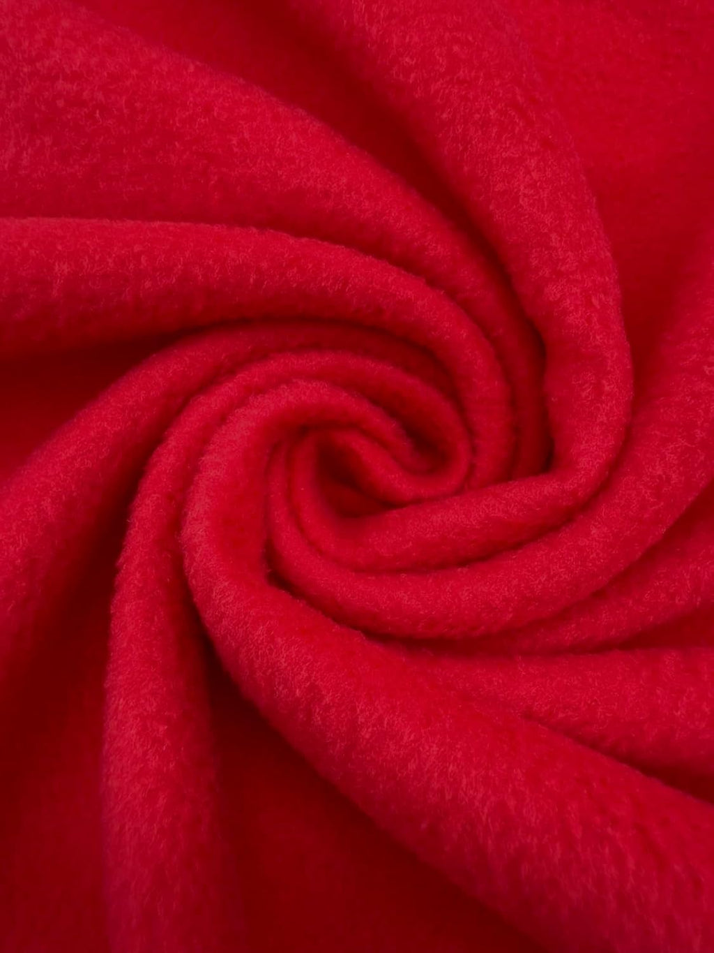 Polar Fleece Fabric By The Yard – Soft Anti-Pill, Warm & Cozy Material for Blankets, Clothing, Crafts, Pet Beds & DIY Sewing – 60” Wide, Solid - Red,