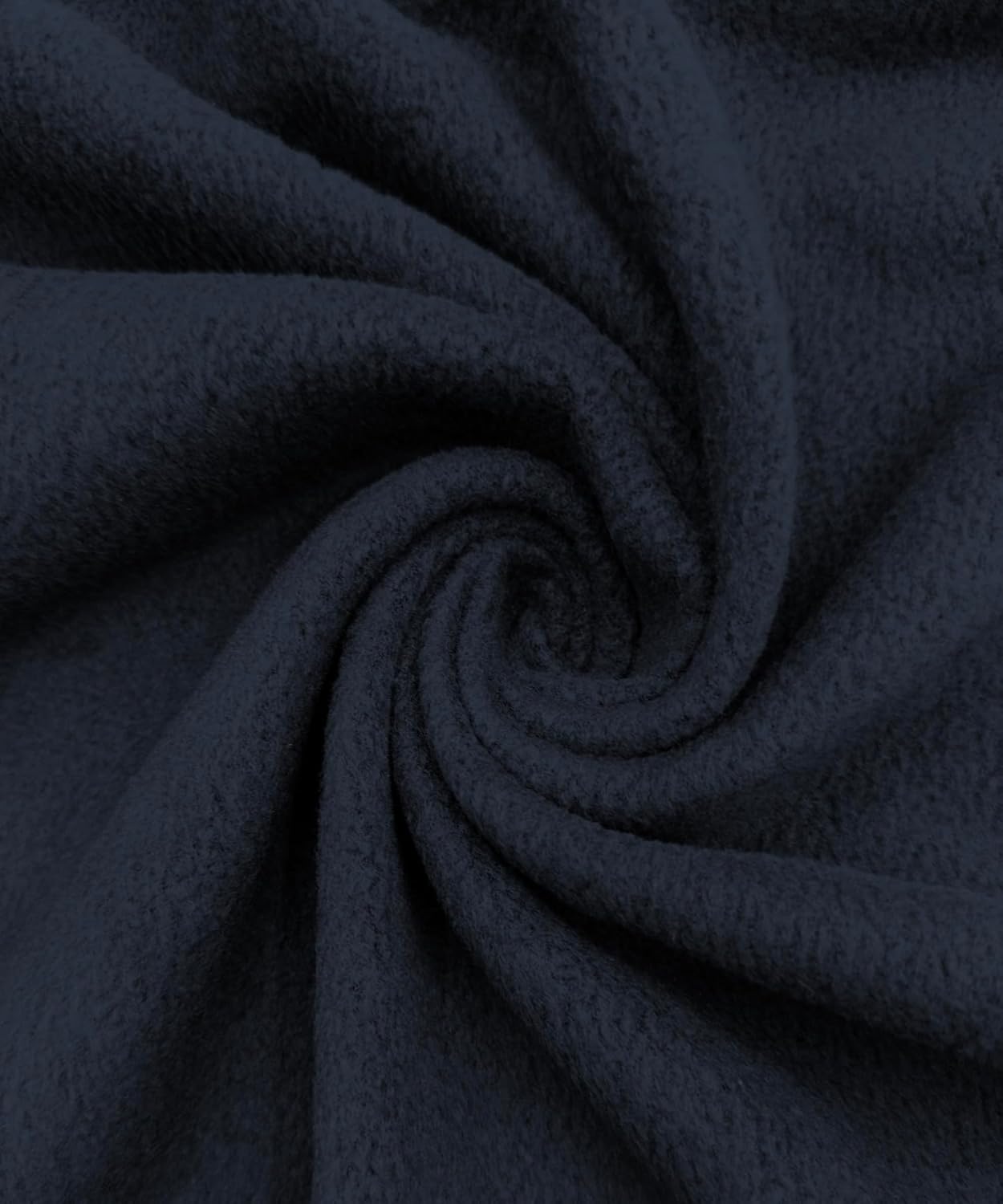 Polar Fleece Fabric By The Yard – Soft Anti-Pill, Warm & Cozy Material for Blankets, Clothing, Crafts, Pet Beds & DIY Sewing – 60” Wide, Solid - Navy Blue
