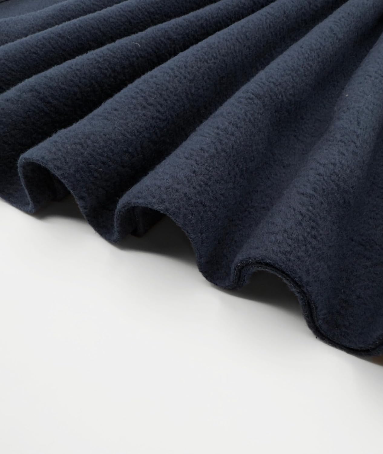 Polar Fleece Fabric By The Yard – Soft Anti-Pill, Warm & Cozy Material for Blankets, Clothing, Crafts, Pet Beds & DIY Sewing – 60” Wide, Solid - Navy Blue
