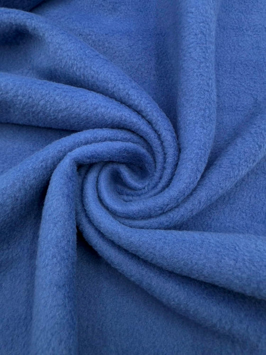 Polar Fleece Fabric By The Yard – Soft Anti-Pill, Warm & Cozy Material for Blankets, Clothing, Crafts, Pet Beds & DIY Sewing – 60” Wide, Solid - Royal Blue