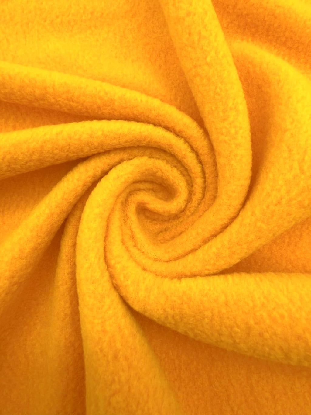 Polar Fleece Fabric By The Yard – Soft Anti-Pill, Warm & Cozy Material for Blankets, Clothing, Crafts, Pet Beds & DIY Sewing – 60” Wide, Solid -Yellow