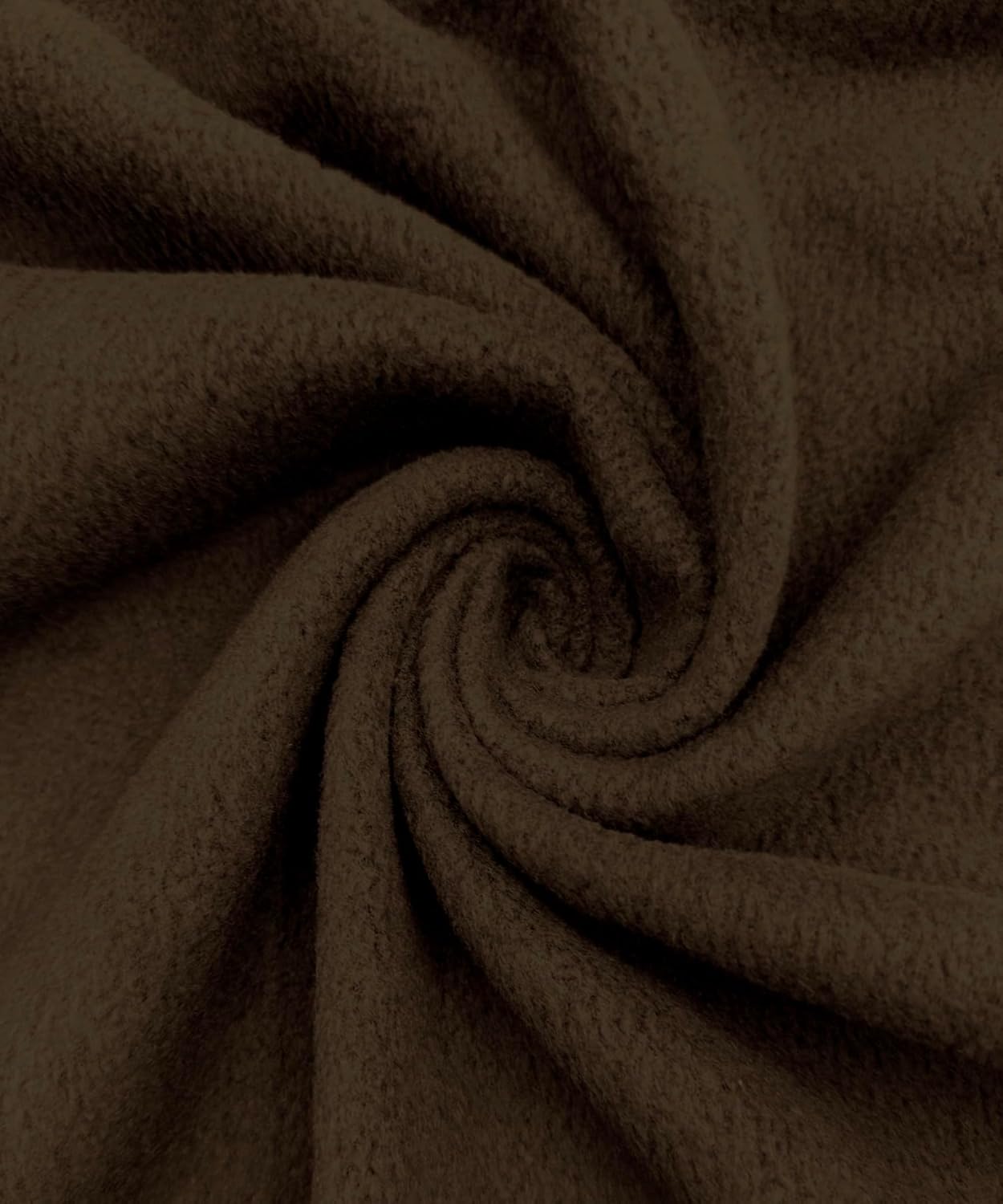 Polar Fleece Fabric By The Yard – Soft Anti-Pill, Warm & Cozy Material for Blankets, Clothing, Crafts, Pet Beds & DIY Sewing – 60” Wide, Solid - Brown
