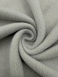 Polar Fleece Fabric By The Yard – Soft Anti-Pill, Warm & Cozy Material for Blankets, Clothing, Crafts, Pet Beds & DIY Sewing – 60” Wide, Solid - Silver