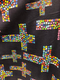 Hearts Cross Print - Anti Pill Theme Fleece Fabric, 60” Inches Wide – Sold By The Yard
