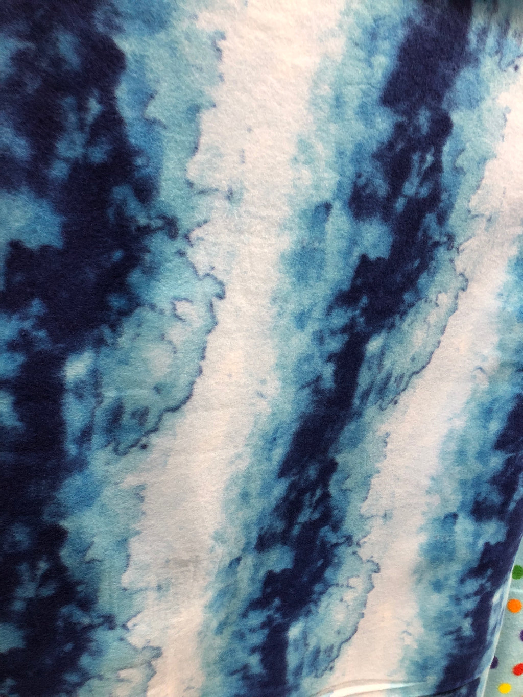Tie Dye  Print - Anti Pill Theme Fleece Fabric, 60” Inches Wide – Sold By The Yard