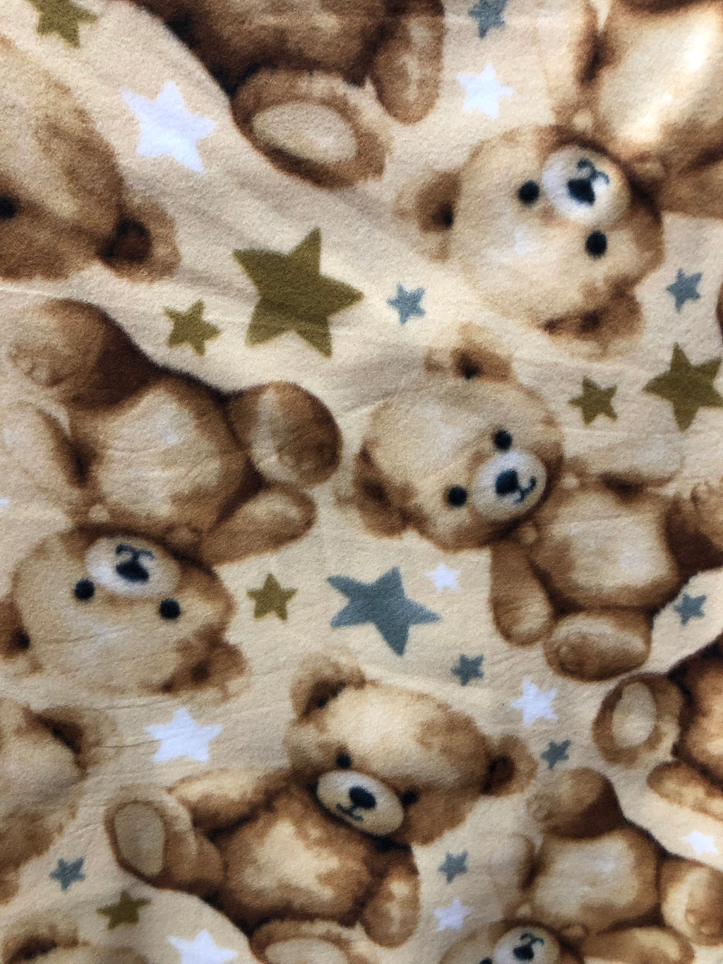 Teddy Bear Print - Anti Pill Theme Fleece Fabric, 60” Inches Wide – Sold By The Yard