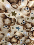 Teddy Bear Print - Anti Pill Theme Fleece Fabric, 60” Inches Wide – Sold By The Yard