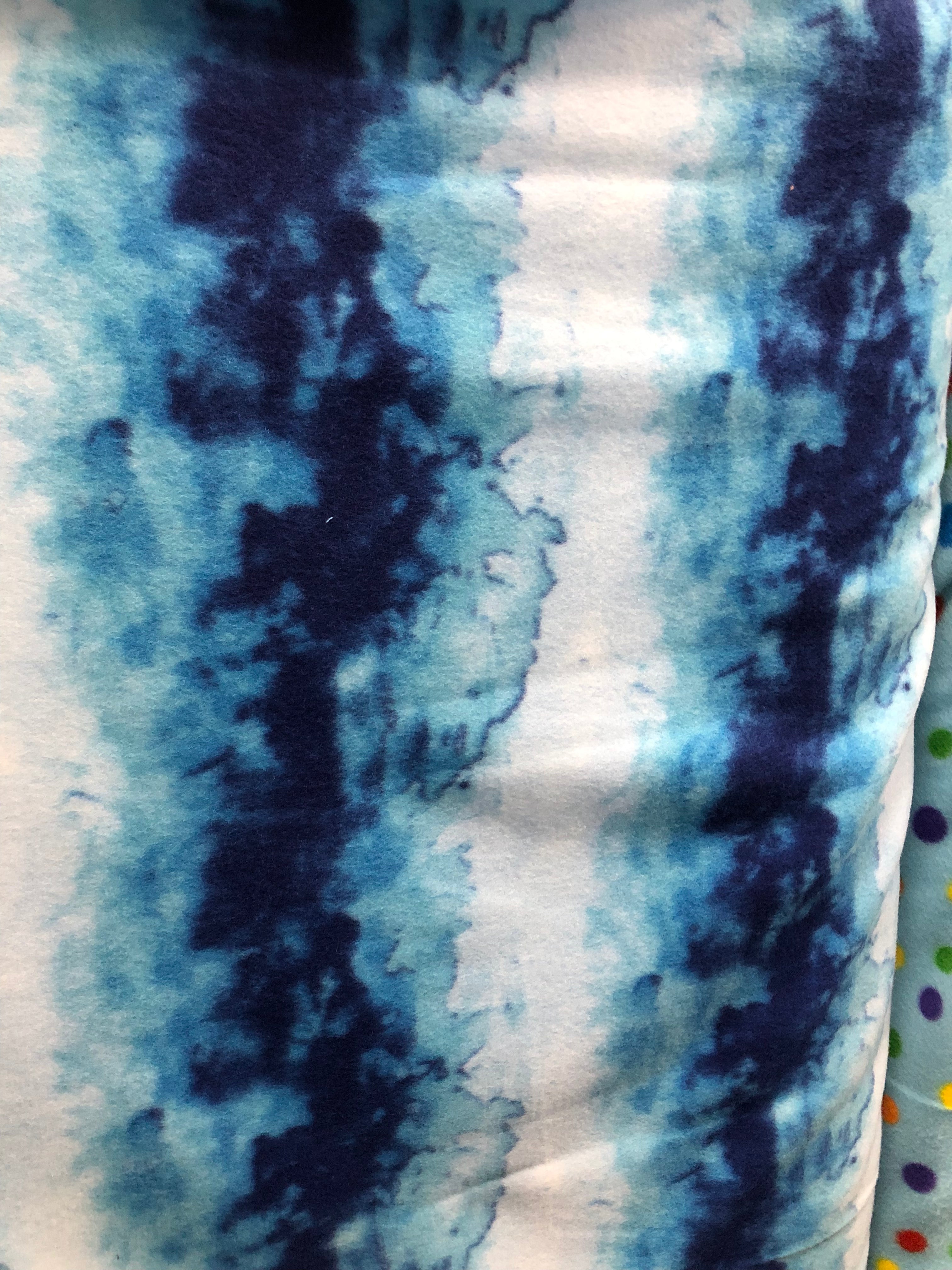 Tie Dye  Print - Anti Pill Theme Fleece Fabric, 60” Inches Wide – Sold By The Yard