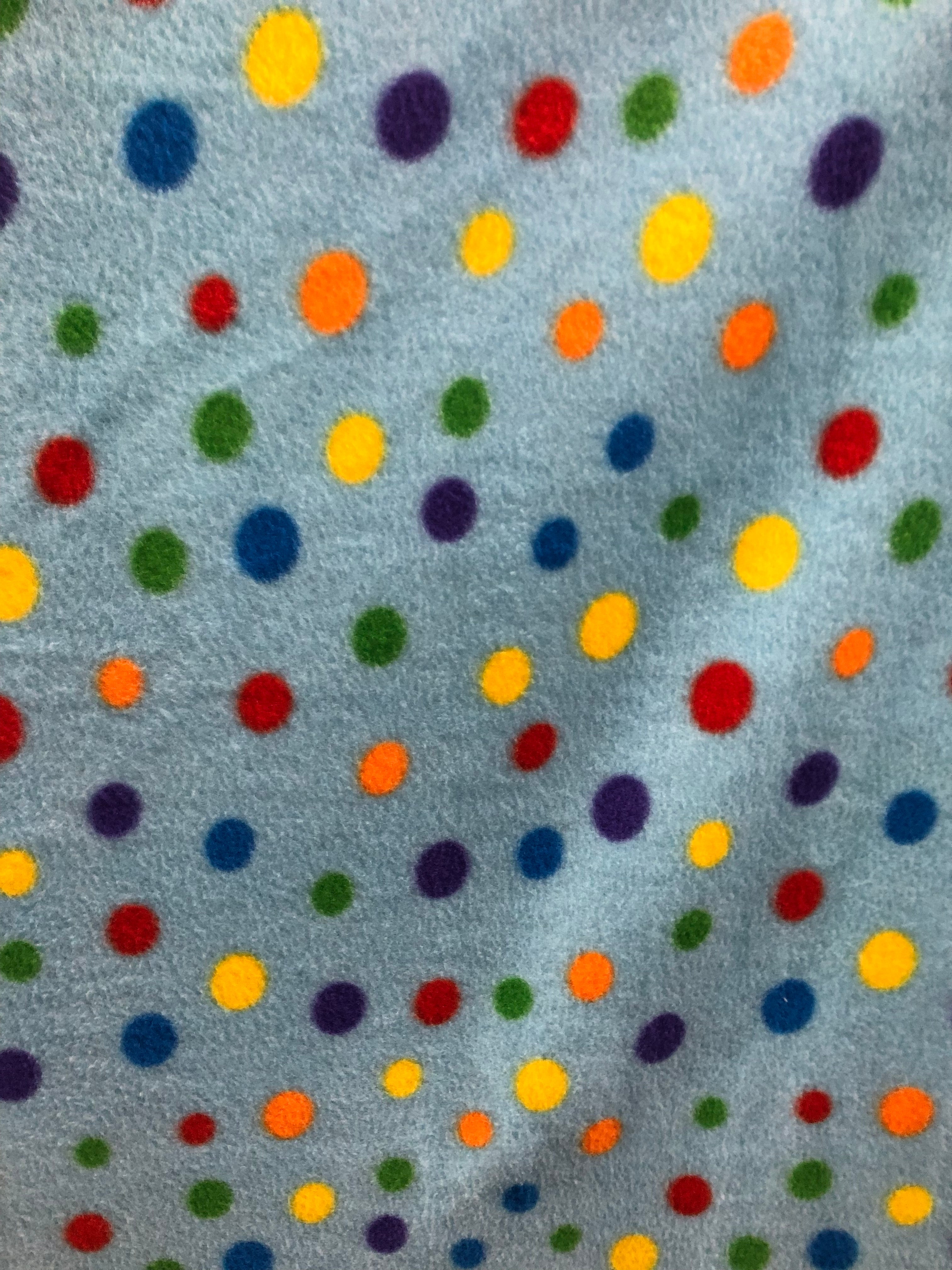 Polka Dot Print - Anti Pill Theme Fleece Fabric, 60” Inches Wide – Sold By The Yard