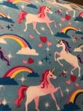 Unicorn Print - Anti Pill Theme Fleece Fabric, 60” Inches Wide – Sold By The Yard