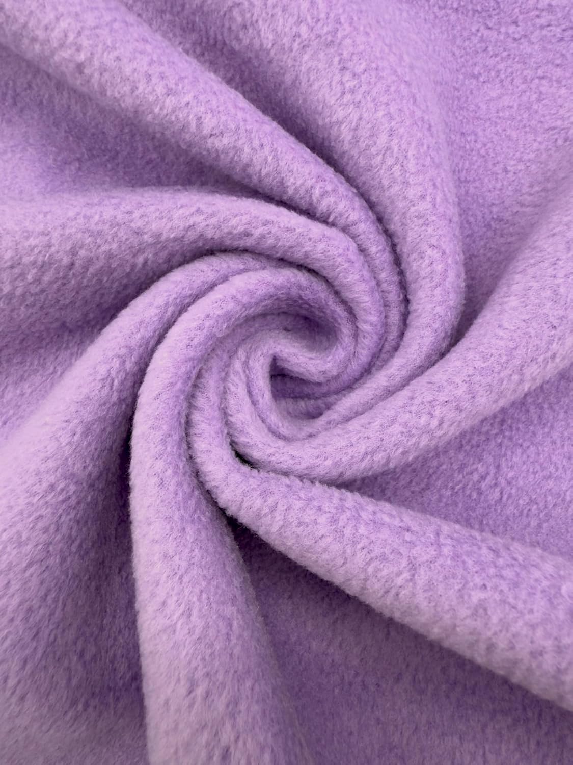 Polar Fleece Fabric By The Yard – Soft Anti-Pill, Warm & Cozy Material for Blankets, Clothing, Crafts, Pet Beds & DIY Sewing – 60” Wide, Solid - Lavender