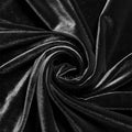 SPANDEX VELVET - Stretch Velvet Fabric for Sewing Apparel Costumes Craft, - BLACK - Sold By The Yard.