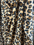 Brown Cheetah -  Anti Pill Theme Fleece Fabric, 60” Inches Wide – Sold By The Yard