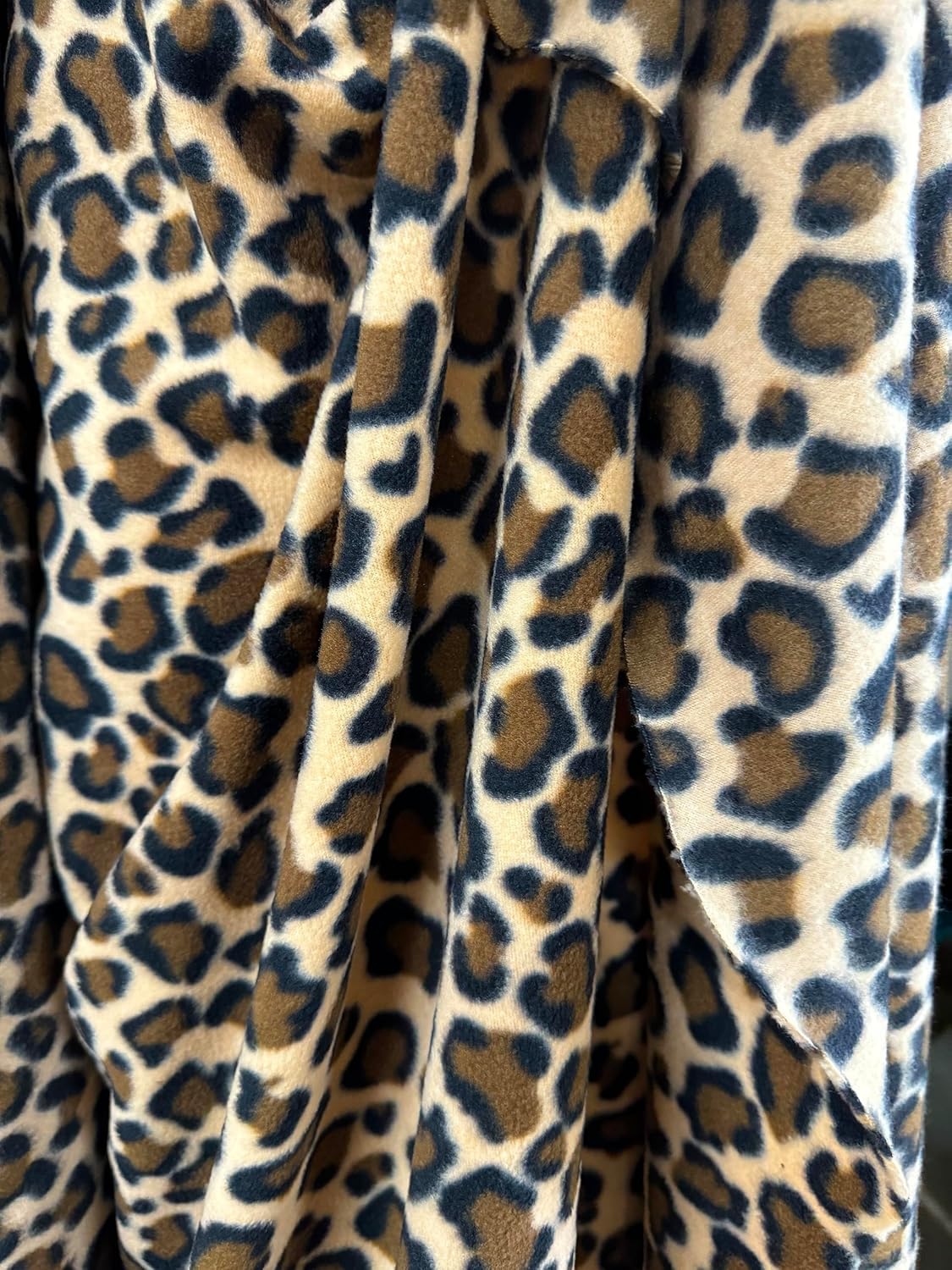 Brown Cheetah -  Anti Pill Theme Fleece Fabric, 60” Inches Wide – Sold By The Yard