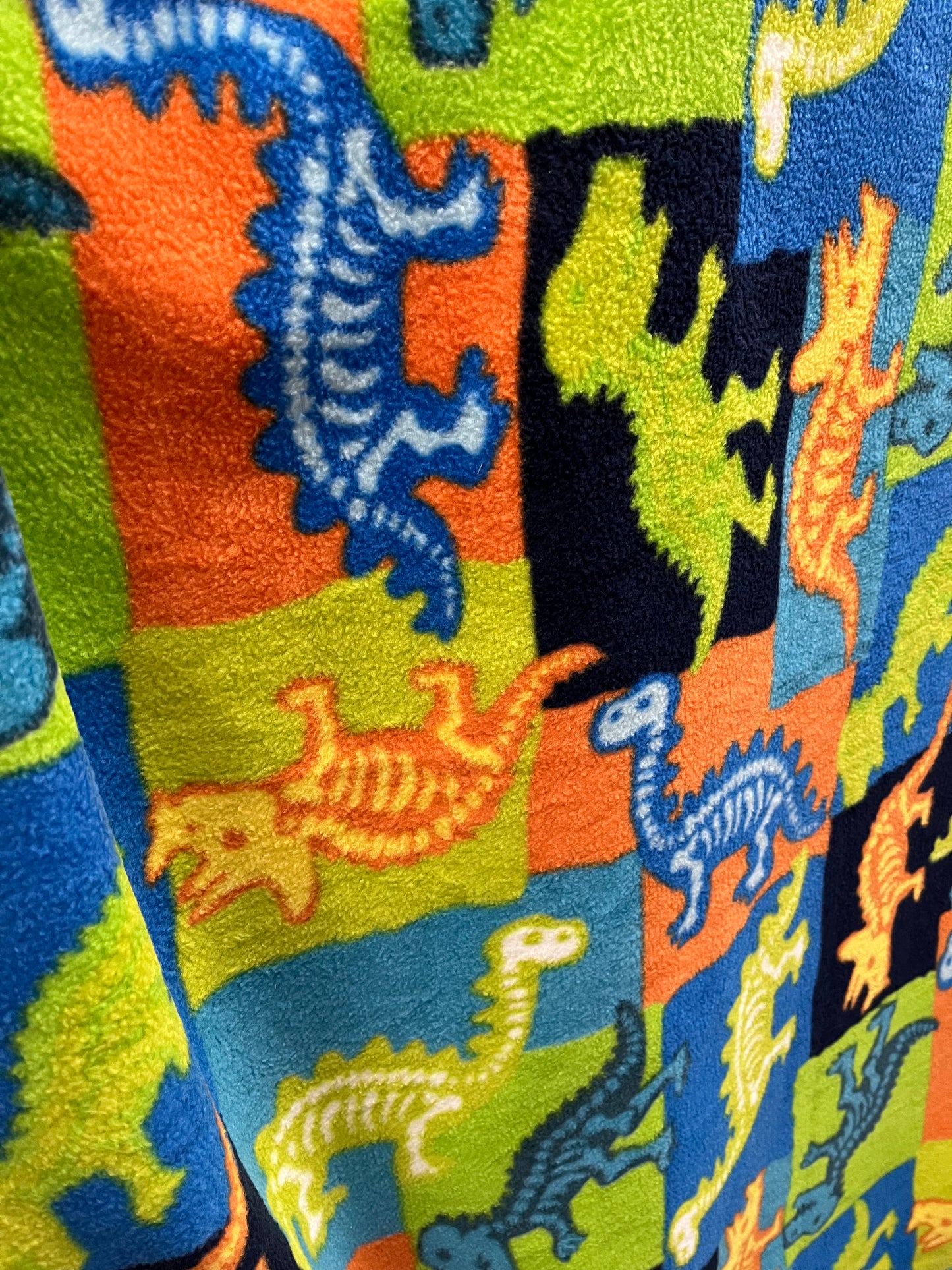 Dinosaurs Print - Anti Pill Theme Fleece Fabric, 60” Inches Wide – Sold By The Yard