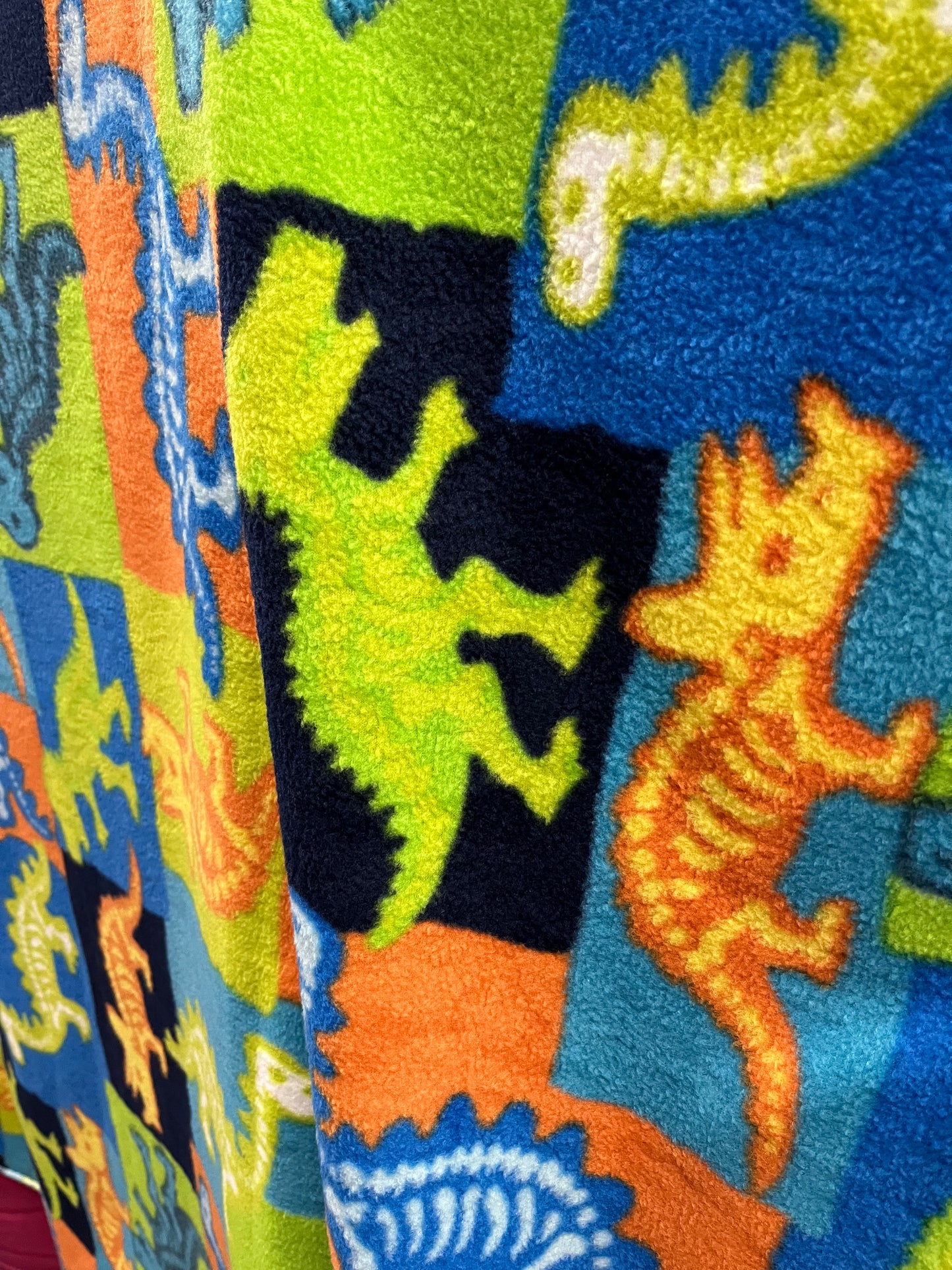 Dinosaurs Print - Anti Pill Theme Fleece Fabric, 60” Inches Wide – Sold By The Yard