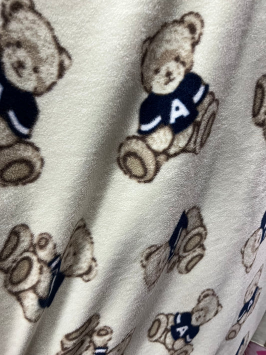 Teddy Bears Print - Anti Pill Theme Fleece Fabric, 60” Inches Wide – Sold By The Yard