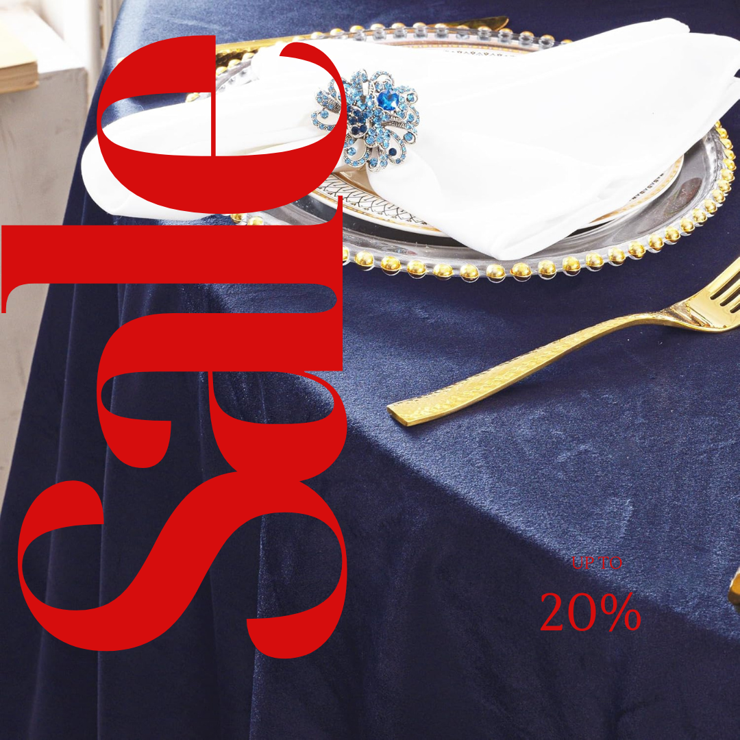 Royal Velvet Tablecloth - NAVY BLUE -  Luxurious Round Table Cover  for Weddings, Parties, Baby Showers and Events. Choose Size Below