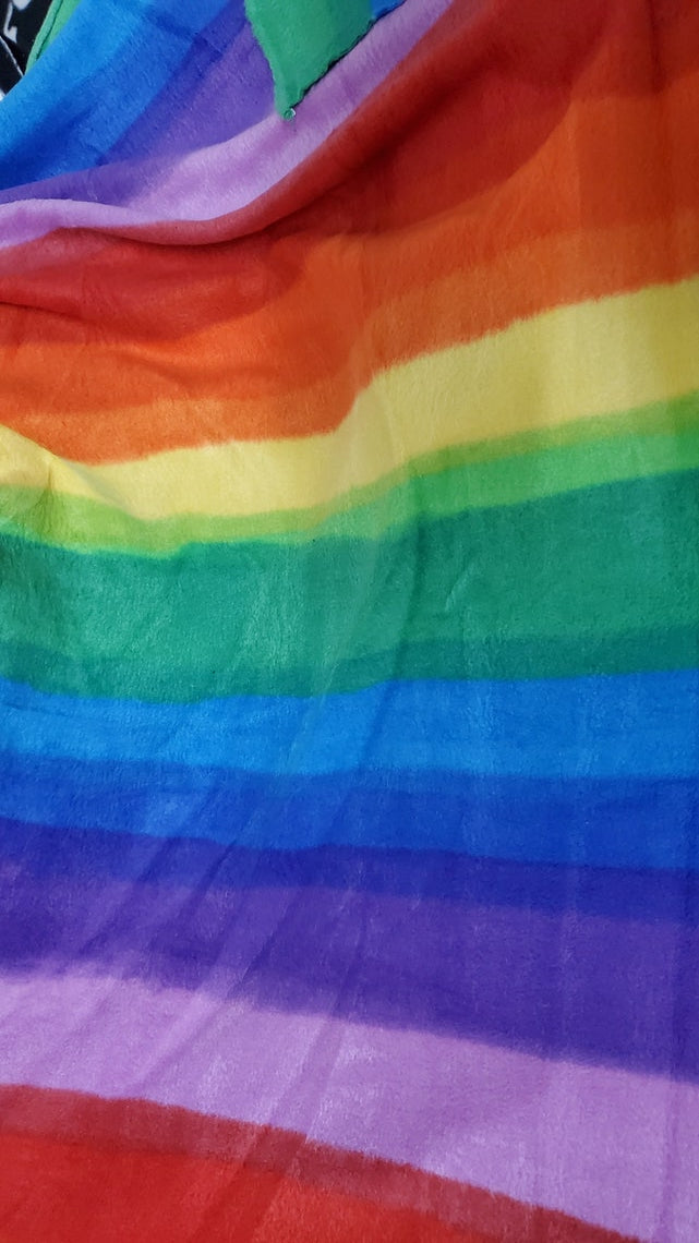 Rainbow Print - Anti Pill Theme Fleece Fabric, 60” Inches Wide – Sold By The Yard
