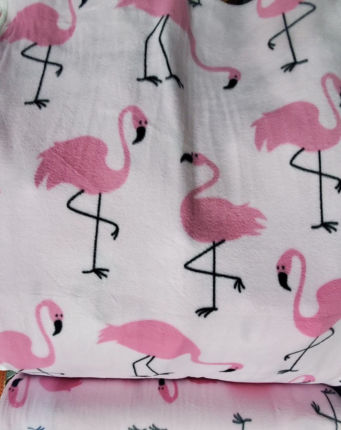Flamingos Pink Print - Anti Pill Theme Fleece Fabric, 60” Inches Wide – Sold By The Yard