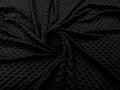 MINKY - Baby Blanket Crafts Decor Ultra Soft Cuddling - BLACK  - Minky Dimple Dot Soft Cuddle Fabric - Craft Fabrics Sold by The Yard.