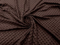 MINKY - Baby Blanket Crafts Decor Ultra Soft Cuddling - BROWN  - Minky Dimple Dot Soft Cuddle Fabric - Craft Fabrics Sold by The Yard.