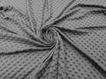MINKY - Baby Blanket Crafts Decor Ultra Soft Cuddling - GRAY - Minky Dimple Dot Soft Cuddle Fabric - Craft Fabrics Sold by The Yard.