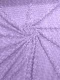 MINKY - Baby Blanket Crafts Decor Ultra Soft Cuddling - LAVENDER - Minky Swirl Rose Blossom Ball Rosebud Plush - Craft Fabrics Sold by The Yard.