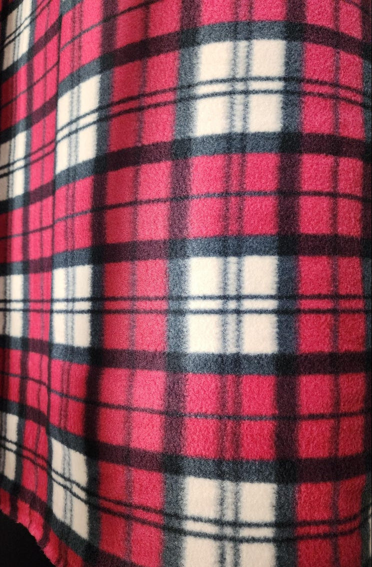 Plaid Checkered Print - Anti Pill Theme Fleece Fabric, 60” Inches Wide – Sold By The Yard
