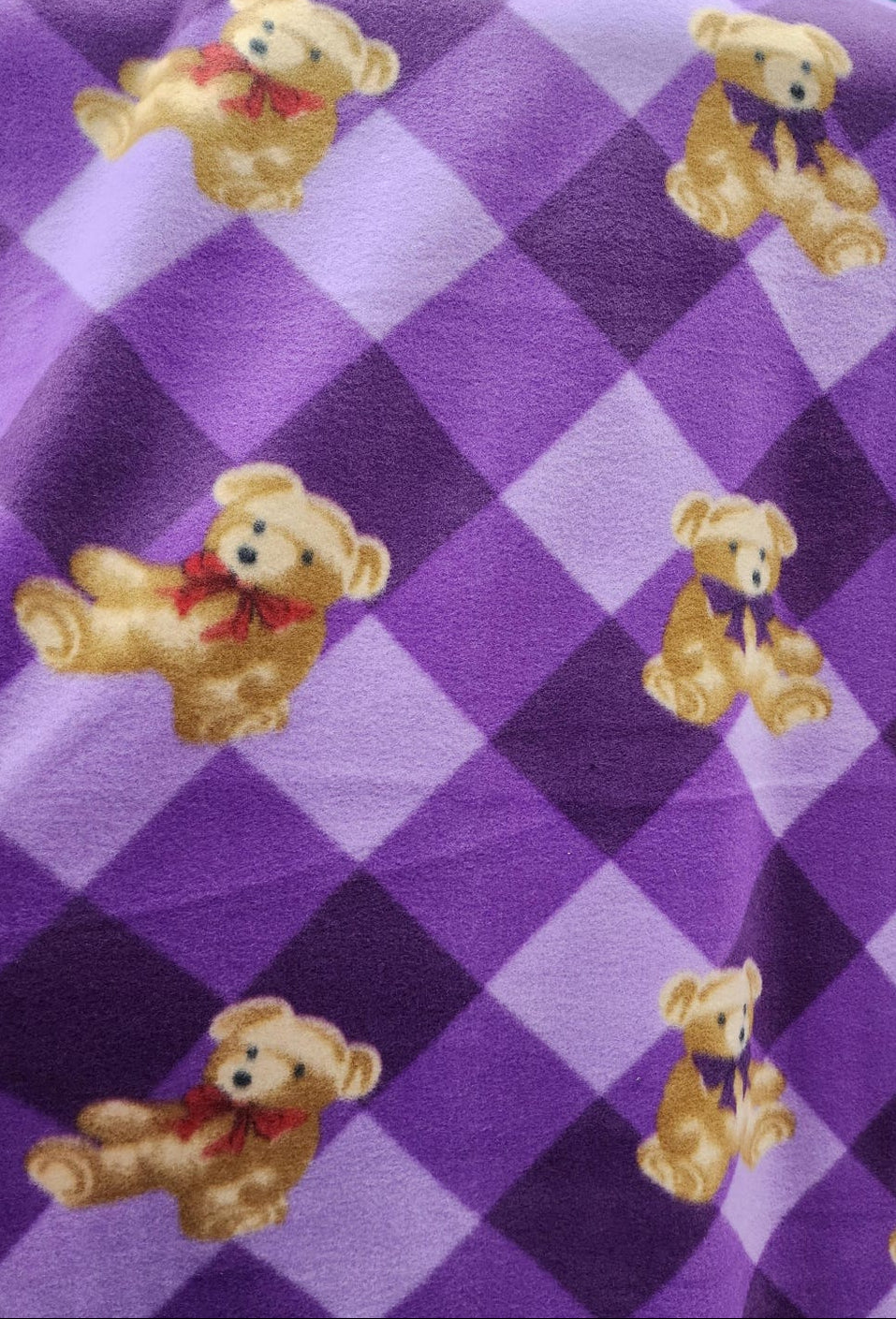 Teddy Bear Print - Anti Pill Theme Fleece Fabric, 60” Inches Wide – Sold By The Yard