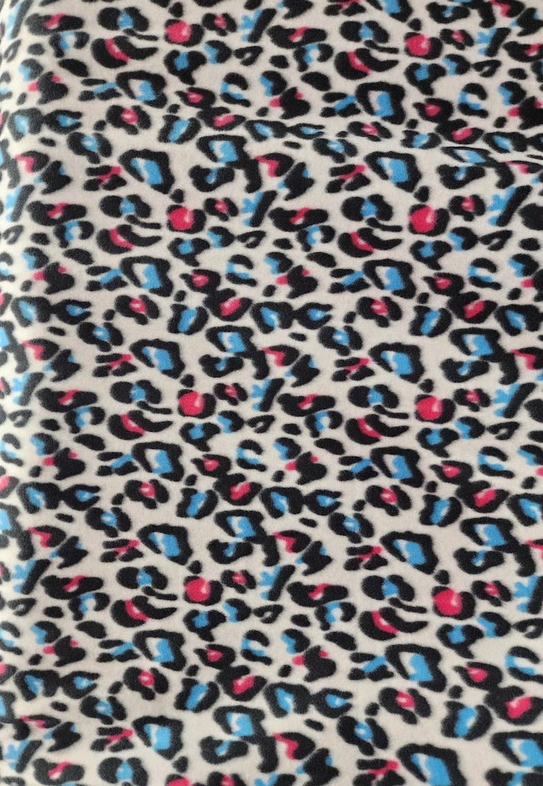 Leopard Print - Anti Pill Theme Fleece Fabric, 60” Inches Wide – Sold By The Yard