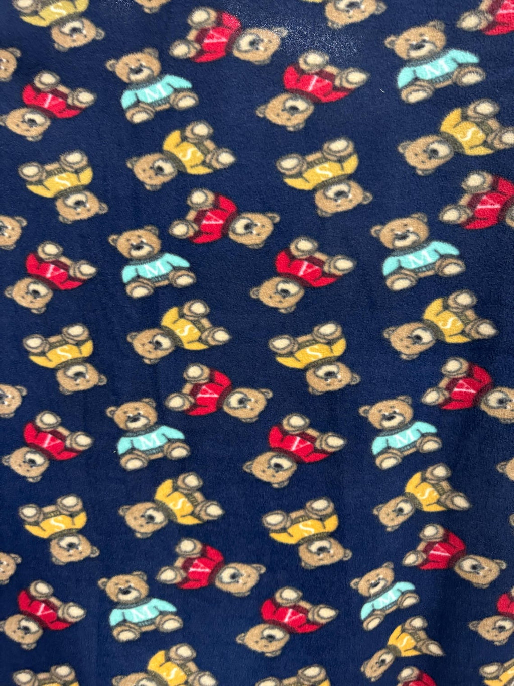 Teddy Bear Print - Anti Pill Theme Fleece Fabric, 60” Inches Wide – Sold By The Yard