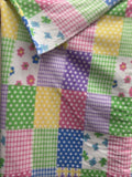 Colorful Patchwork Print - Anti Pill Theme Fleece Fabric, 60” Inches Wide – Sold By The Yard