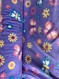 Butterfly Floral Anti Pill Theme Fleece Fabric, 60” Inches Wide – Sold By The Yard Lavender