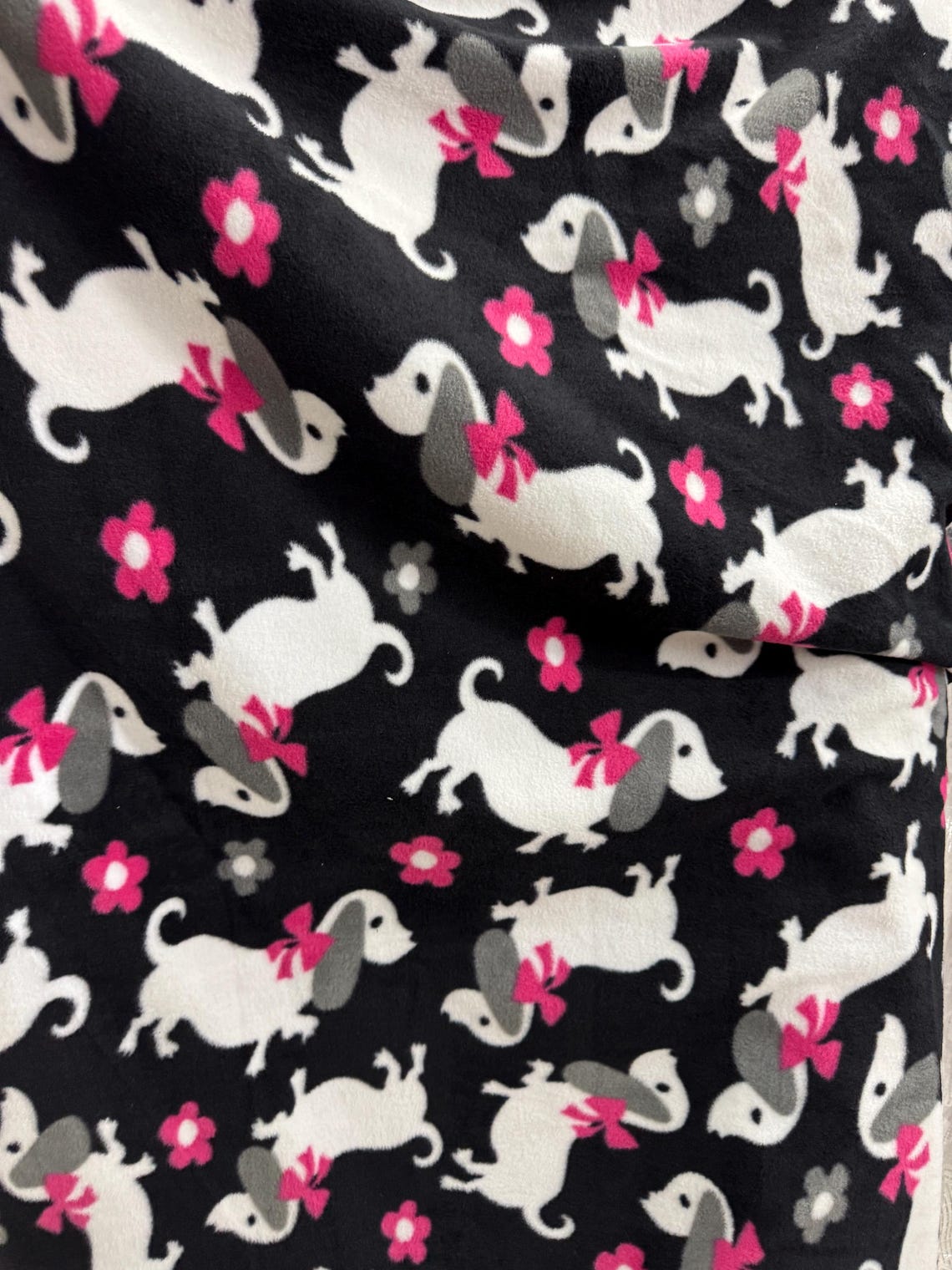 Dogs Print - Anti Pill Theme Fleece Fabric, 60” Inches Wide – Sold By The Yard