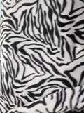 Zebra Print - Anti Pill Theme Fleece Fabric, 60” Inches Wide – Sold By The Yard White