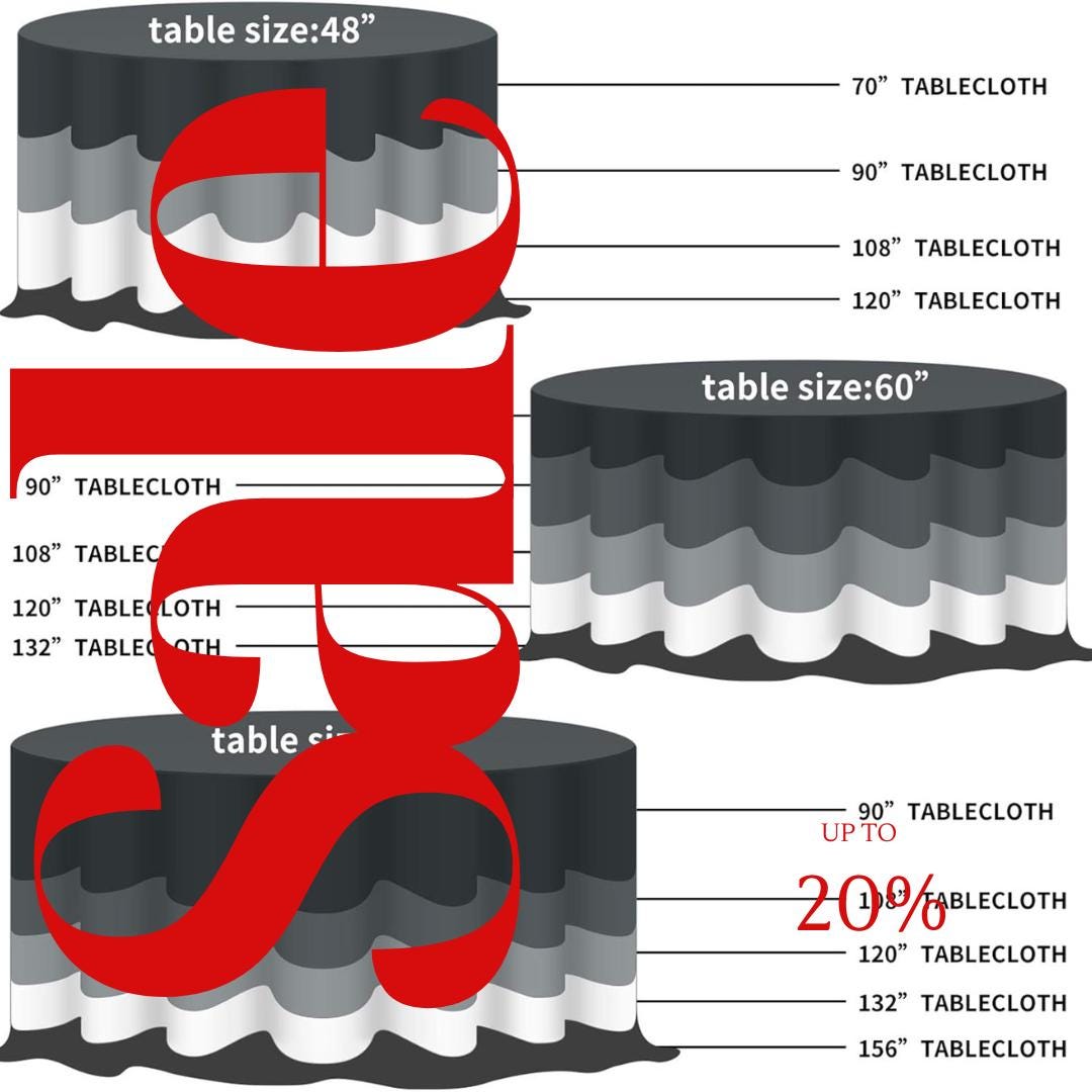 Royal Velvet Tablecloth - BLACK -  Luxurious Round Table Cover  for Weddings, Parties, Baby Showers and Events. Choose Size Below