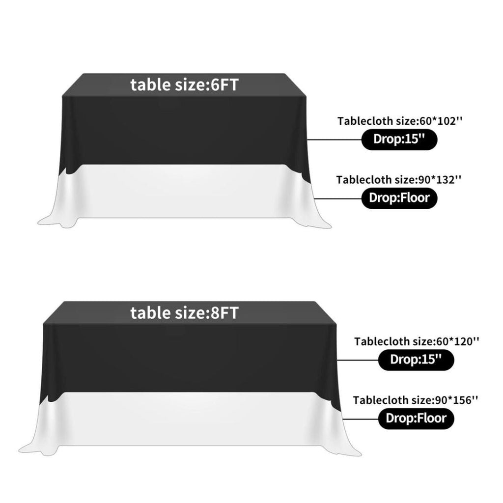 Royal Velvet Tablecloth - BURGUNDY - Luxurious Rectangular Table Cover for Weddings, Parties, Baby Showers and Events. Choose Size Below